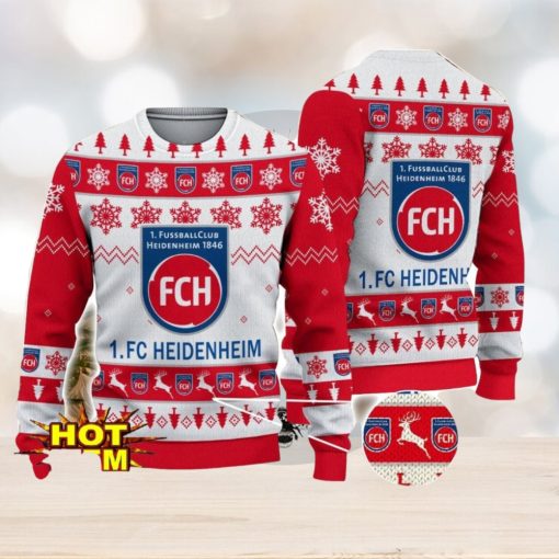 FC Heidenheim Bundesliga Fans Football 3D Ugly Christmas Sweater Christmas Gift