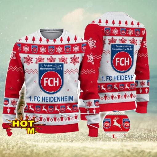 FC Heidenheim Bundesliga Fans Football 3D Ugly Christmas Sweater Christmas Gift