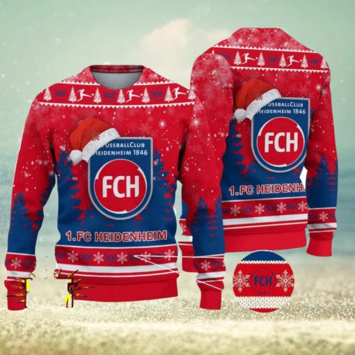 FC Heidenheim Bundesliga Fans Germany League Ugly Christmas Sweater Christmas Gift