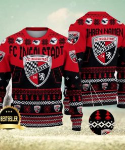 FC Ingolstadt Ugly Christmas Sweater Logo Custom Name Gift Fans