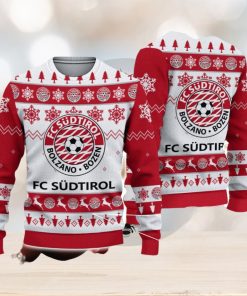 FC Südtirol Ugly Christmas Sweater Snowflake Pattern Pattern 3D Sweater Holiday Gift Ideas For Men And Women