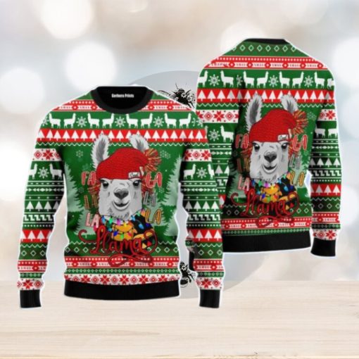 Fa La La La Llama Merry Christmas Unisex Ugly Sweater