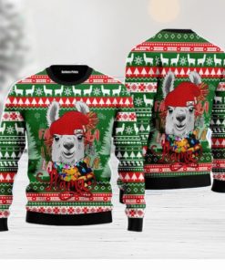 Fa La La La Llama Merry Christmas Unisex Ugly Sweater