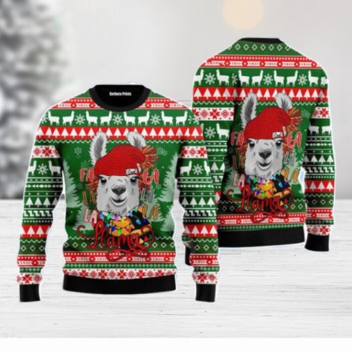 Fa La La La Llama Merry Christmas Unisex Ugly Sweater