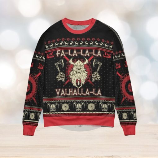 FaLaLa ValhallaLa Viking Christmas Christmas Ugly Sweater 3D