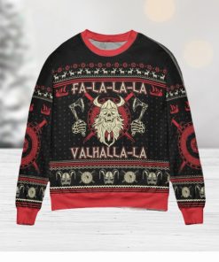 FaLaLa ValhallaLa Viking Christmas Christmas Ugly Sweater 3D