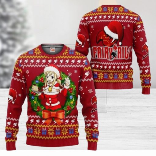 Fairy Tail Lucy Heartfilia Ugly Christmas Sweater Anime Xmas