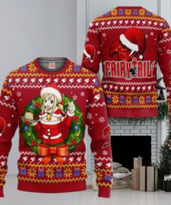 Fairy Tail Lucy Heartfilia Ugly Christmas Sweater Anime Xmas