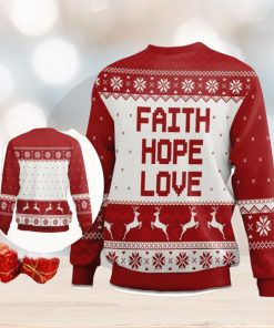 Faith Ugly Christmas Sweater – Hope Love Ugly Christmas Sweater