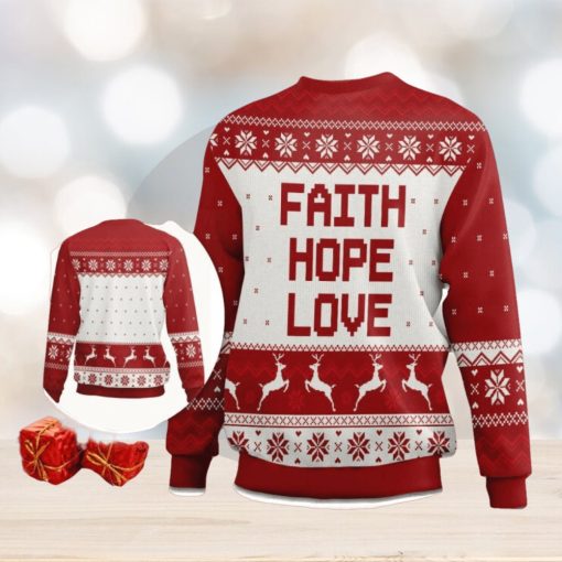 Faith Ugly Christmas Sweater – Hope Love Ugly Christmas Sweater