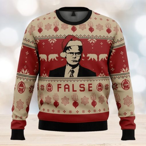 False The Office Ugly Christmas Sweater