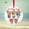 Happily Ever After, Set Of 2 Personalized Ornaments For Couple, Christmas Gift, Anniversary Gift Ideas