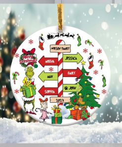 Family Christmas Character Grinch Ornament