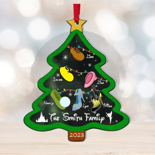 Family Christmas Tree, Personalized Acrylic Ornament, Christmas Gifts