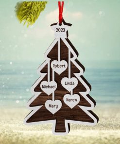 Family Personalized Wood Ornament Gift For Family Christmas Gift Family Ornament