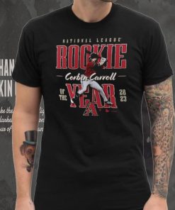 Fanatics Branded Corbin Carroll Black Arizona Diamondbacks 2023 NL Rookie of the Year T Shirt