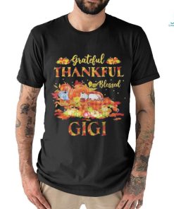 Farm Truck Fall Grateful Thankful Blessed Gigi Thanksgiving Shirt