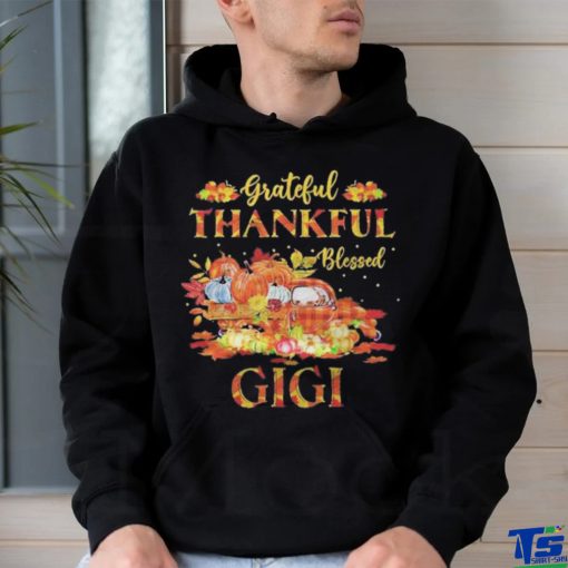 Farm Truck Fall Grateful Thankful Blessed Gigi Thanksgiving Shirt