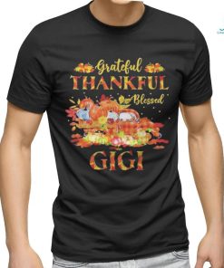 Farm Truck Fall Grateful Thankful Blessed Gigi Thanksgiving Shirt