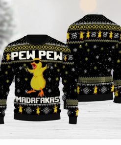 Fat Duck Duck Pew Pew Ugly Sweater