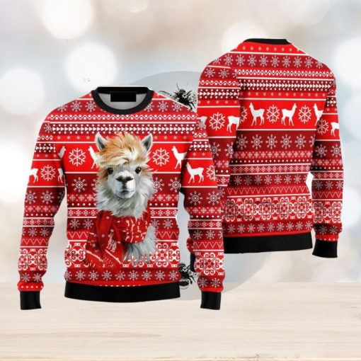 Festive Llama Xmas Ugly Christmas Sweater Family Christmas Gift Ideas Christmas Sweater