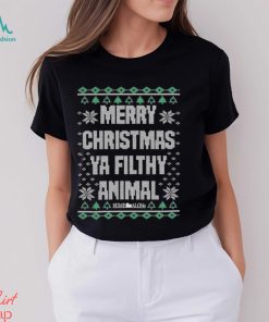 Filthy Animal Faux Ugly Christmas Sweater Home Alone shirt