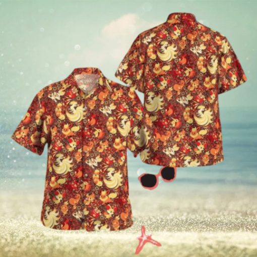 Fire Pokemon Red Tropical Hawaiian Shirt For Men And Women