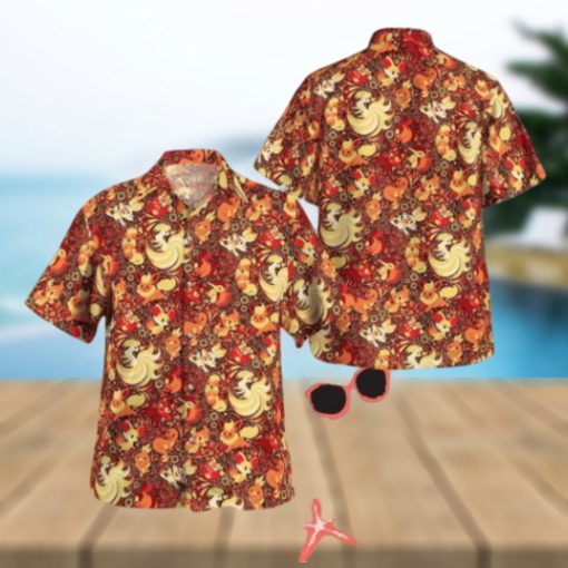 Fire Pokemon Red Tropical Hawaiian Shirt For Men And Women