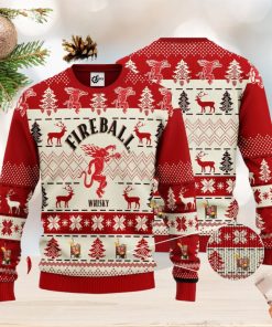 Fireball 3D Ugly Christmas Sweater Unisex Sweater Christmas Gift For Fireball Lover