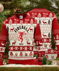 Fireball 3D Ugly Christmas Sweater Unisex Sweater Christmas Gift For Fireball Lover