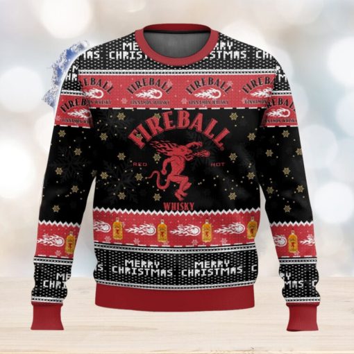 Fireball All Over Printed Ugly Christmas Sweater 2023 Christmas Gift Ideas Holiday Gift