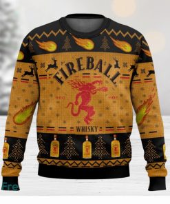 Fireball Christmas Gift Ugly Sweater 3D All Over printed