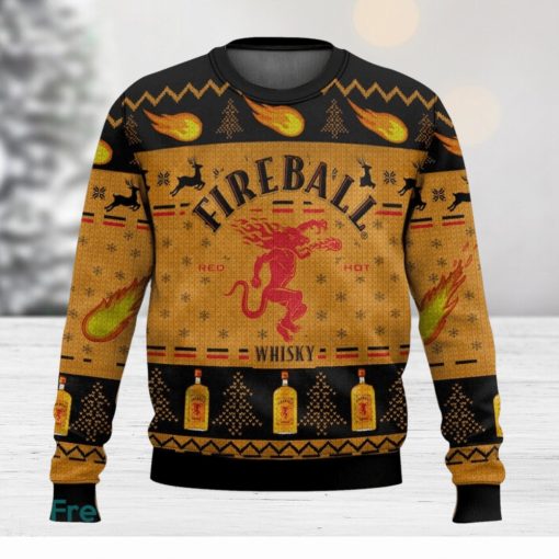 Fireball Christmas Gift Ugly Sweater 3D All Over printed