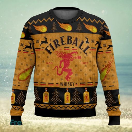 Fireball Christmas Gift Ugly Sweater 3D All Over printed