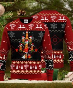 Fireball Christmas Tree 3D Ugly Christmas Sweater Unisex Sweater Christmas Gift