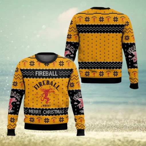 Fireball New Christmas Knitted 3D Sweater For Men And Women