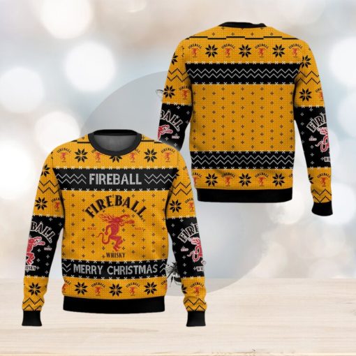 Fireball New Christmas Knitted 3D Sweater For Men And Women