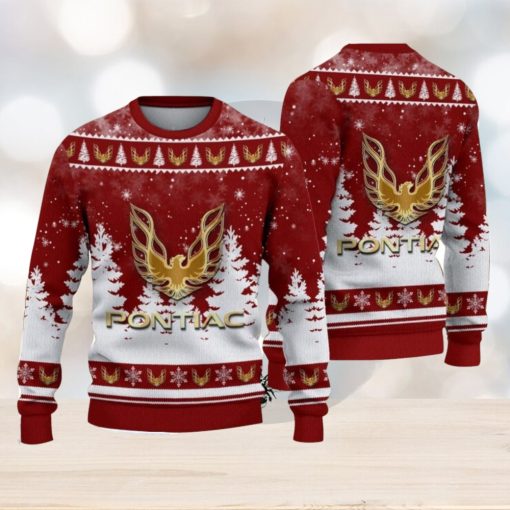 Firebird Pontiac Logo Wearing Santa Hat Christmas Gift Ugly Christmas Sweater Christmas Gift Ideas