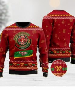 Firefighter Claw Heroic Seltzer Ugly Christmas Sweater 3D