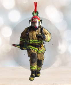 Firefighter Custom Photo Acrylic Ornament