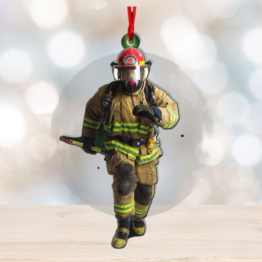 Firefighter Custom Photo Acrylic Ornament