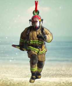 Firefighter Custom Photo Acrylic Ornament