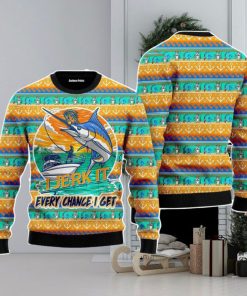 Fishing I Jerk It Every Change I Get Christmas Unisex Ugly Sweater