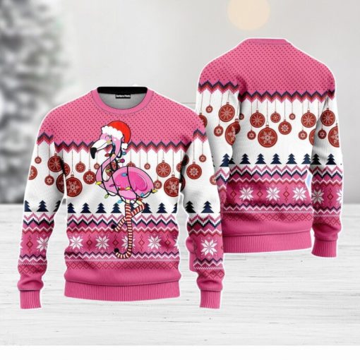 Flamingo Christmas Unisex Ugly Sweater