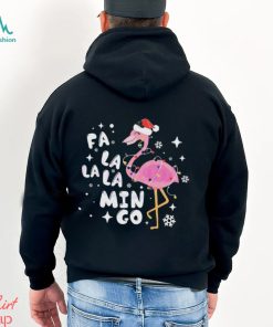 Flamingo Santa Christmas Lights Shirt