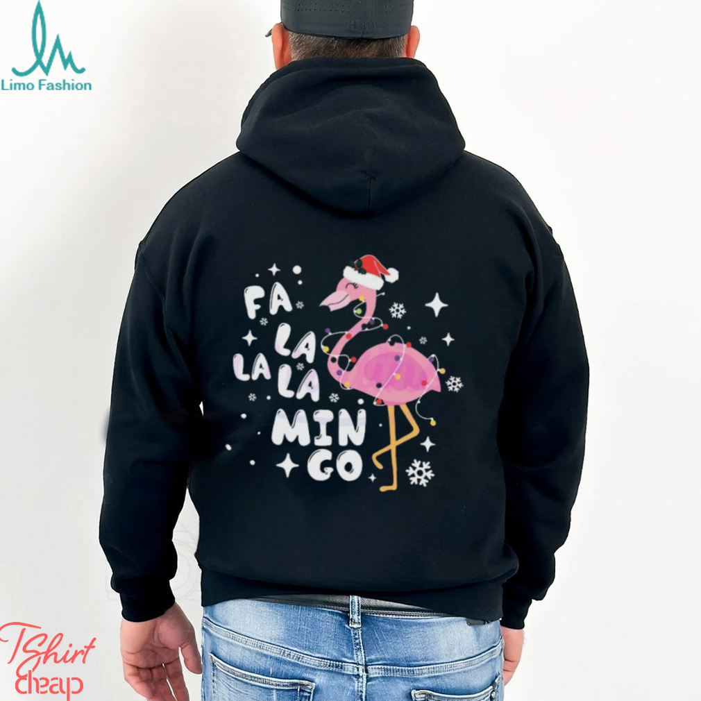 Flamingo Santa Christmas Lights Shirt Flamingo Santa Christmas Lights Shirt