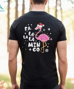 Flamingo Santa Christmas Lights Shirt