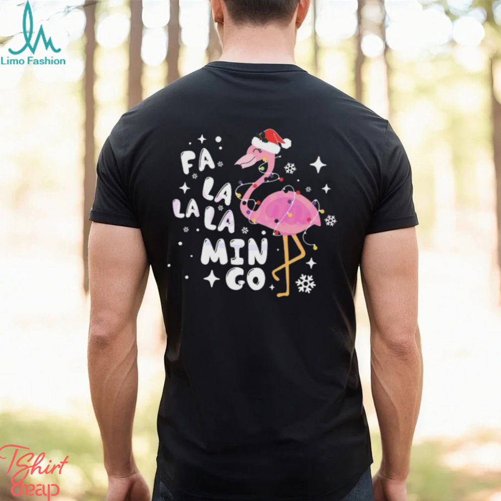 Flamingo Santa Christmas Lights Shirt Flamingo Santa Christmas Lights Shirt