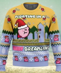 Floating In A Kirby Dreamland Ugly Christmas Sweater Gift For Men And Women