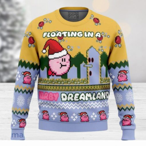 Floating In A Kirby Dreamland Ugly Christmas Sweater Gift For Men And Women